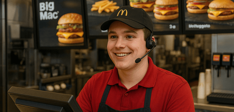 Employé de McDonald's.